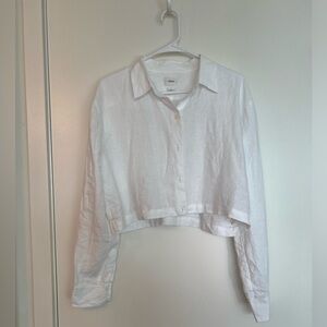 Aritzia Wilfred Proposal Linen Shirt - White